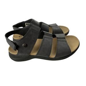 Kuru Coda Muse Black Multi Strap Sandals - Women's 11